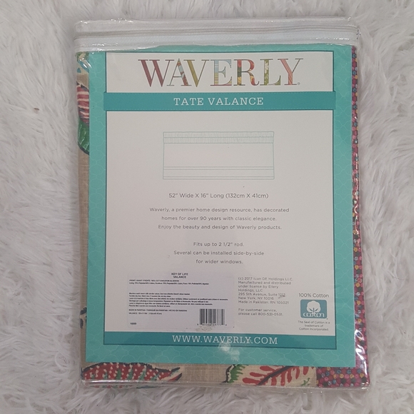 Waverly Tate Valance "Key of Life" - Picture 7 of 11